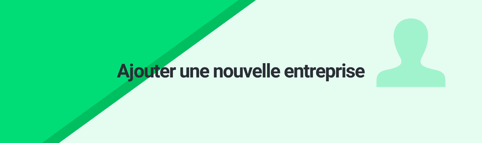 Ajouter une nouvelle entreprise